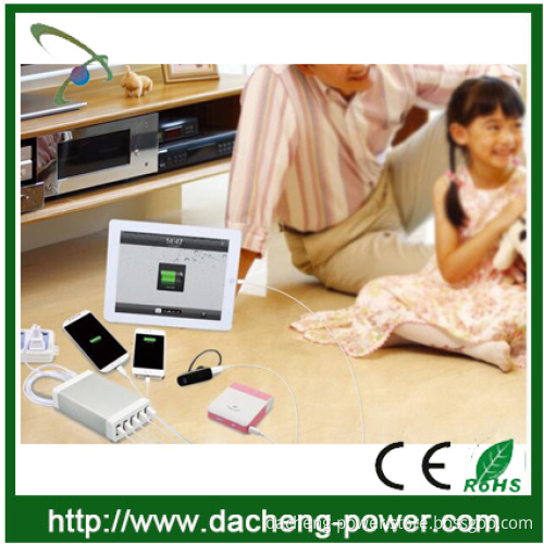 Colorful design multi port usb charger station 5V 7A 35W for cell phone ipad mp3